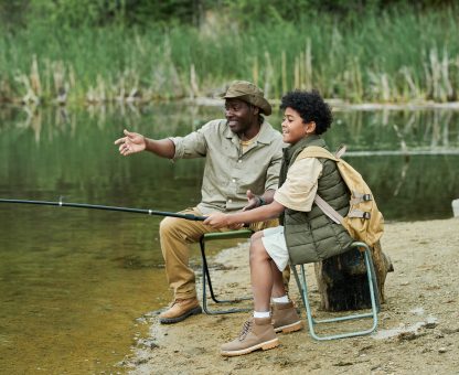 Son,Fishing,Together,With,His,Dad